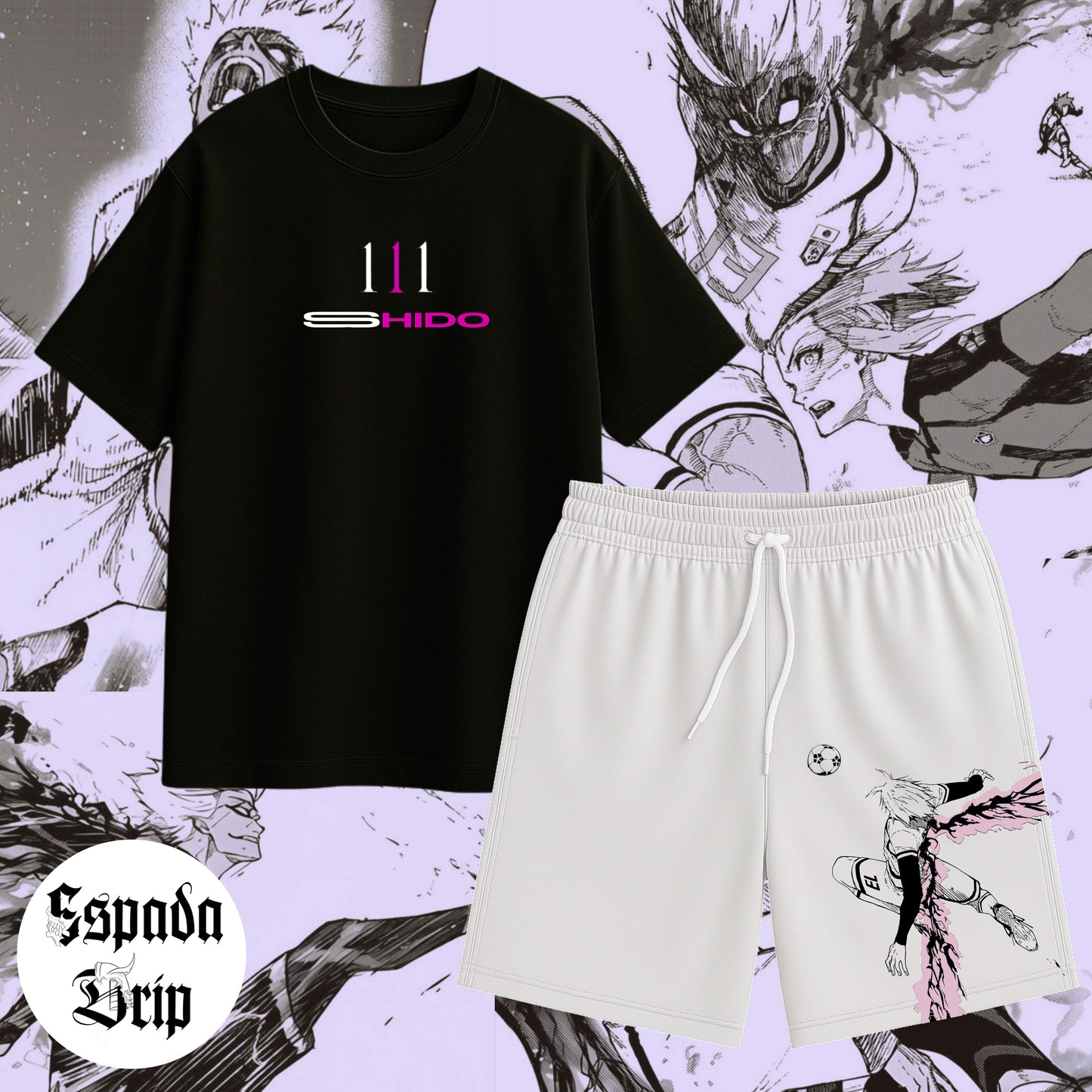 Ensemble Shido Blue Lock T-shirt + Short