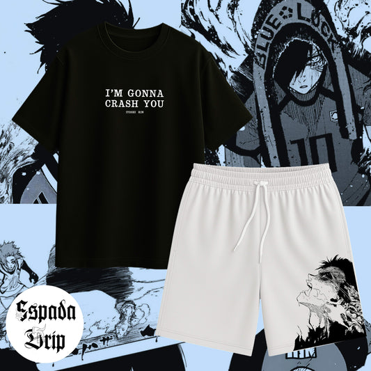 Ensemble Rin Blue Lock T-shirt + Short